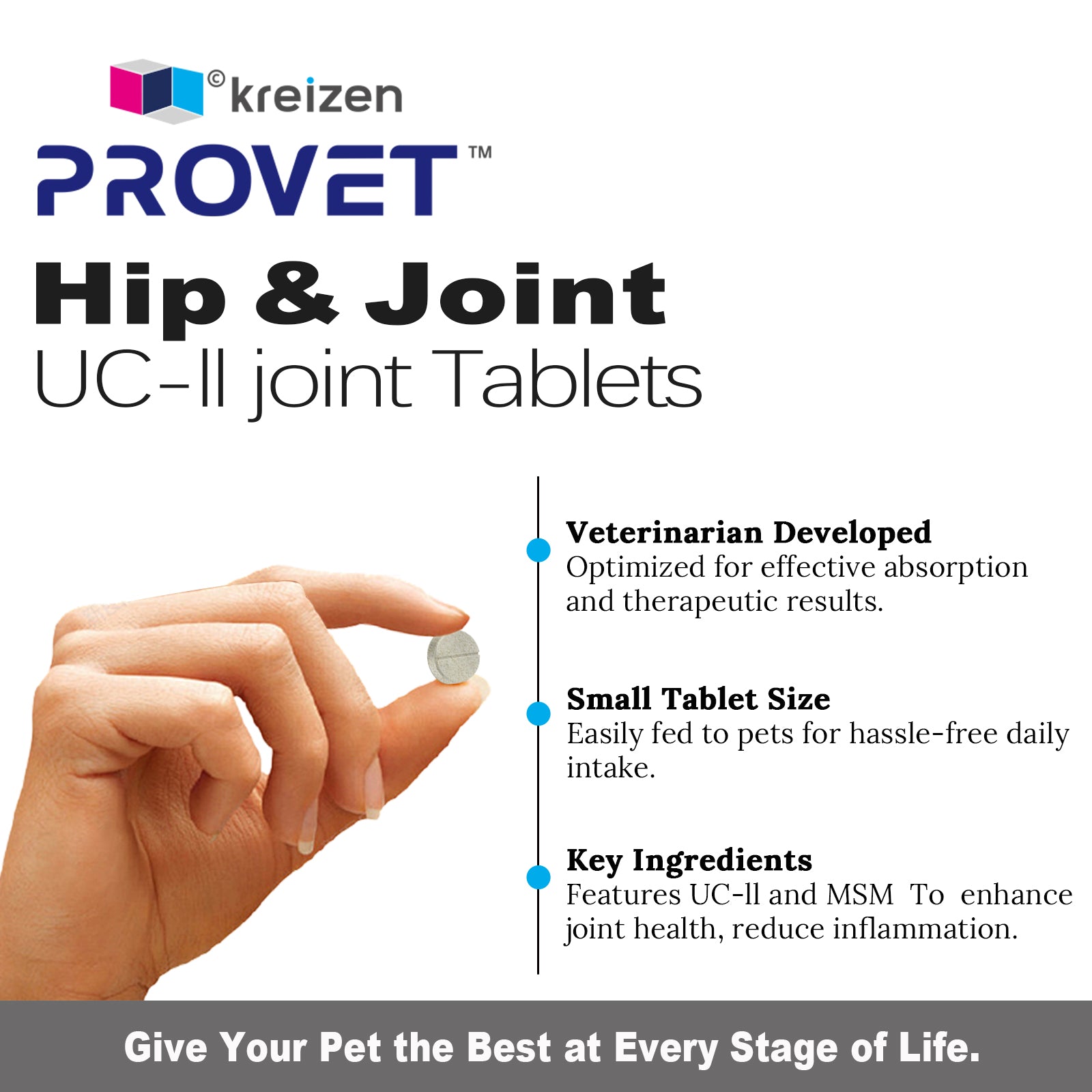 Advanced Joint Support with Undenatured Collagen Type II for Dogs